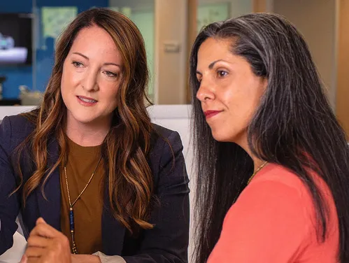 Individual learning about opportunities for a new career