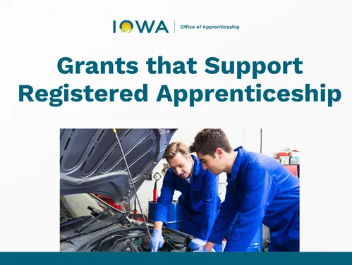 Grants that support Registered Apprenticeship Programs