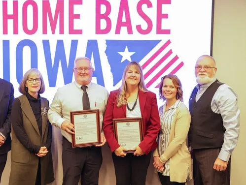 A photo of the Home Base Iowa Community Celebration in Jackson County