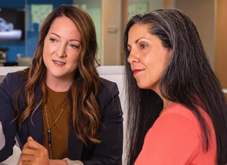 Individual learning about opportunities for a new career