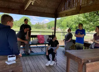 Clayton County students at Big Springs Fish Hatchery