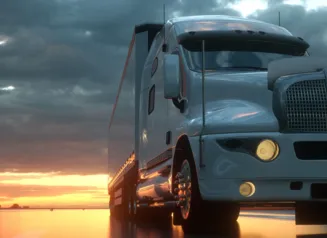 Truck in the sunlight