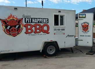 Outside of BBQ trailer