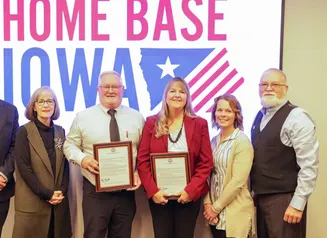 A photo of the Home Base Iowa Community Celebration in Jackson County