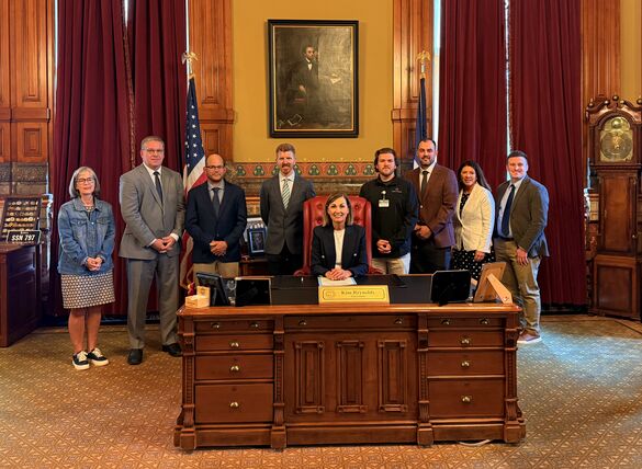 Governor Reynolds Signing a Statewide Proclamation for National Apprenticeship Week