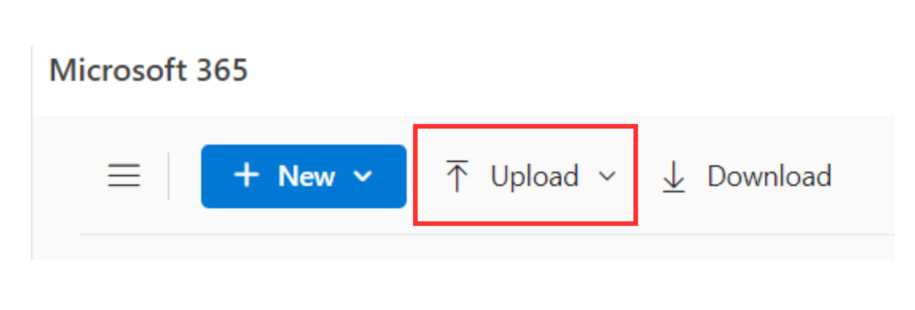 This image shows where users will click to start uploading their files on a computer