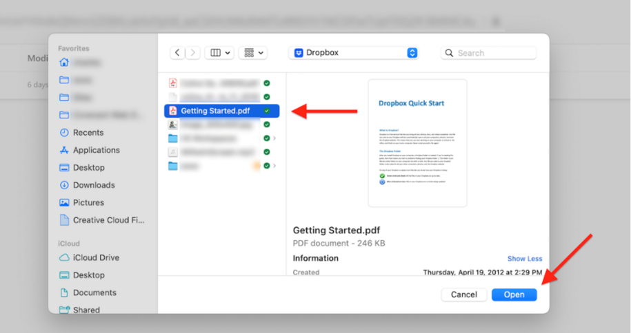 This image displays how your computer will display your files, which you will select to upload.