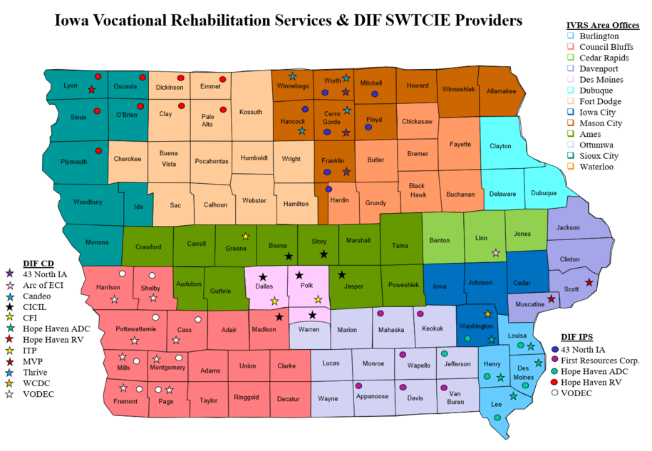 Iowa Vocational Rehabilitation Services & DIF SWTCIE Providers
