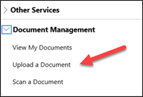 IowaWORKS Document Management Menu