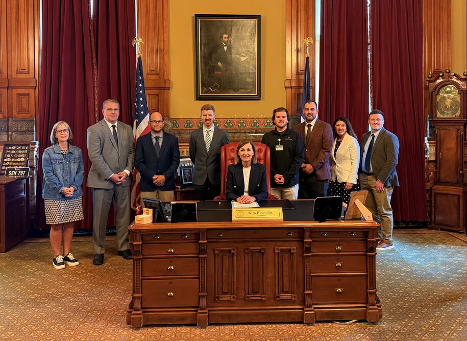 Governor Reynolds Signing a Statewide Proclamation for National Apprenticeship Week